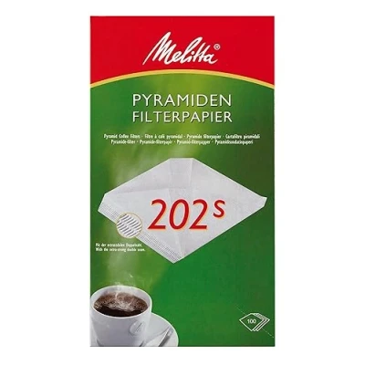 Immagine di Melitta carta da filtro piramide 202 S, colore: bianco (Confezione 100)