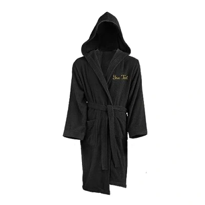 Immagine di Accappatoio personalizzato in spugna di cotone con cappuccio e nome (XL)