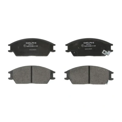 Immagine di DELPHI LP704 Kit pastiglie freno con segnalatore acustico usura lamierino anticigolío senza accessori HYUNDAI: Getz, Accent 2, I Sedan