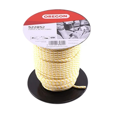 Immagine di Oregon Corda di Avviamento per Decespugliatore, Tosaerba e Motosega, Anima in Poliammide, Resistente a Olio Benzina, 3 mm x 30,5 m (100 ft)