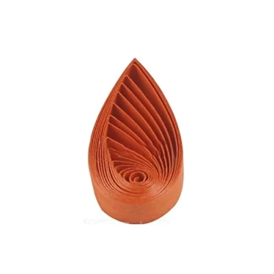 Immagine di ODETOJOY Strisce di carta per quilling, 5 mm, in tinta unita, origami con stelle, fai da te, artigianato manuale, quilling (arancione)