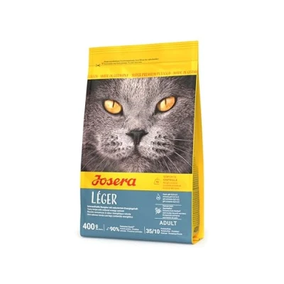 Immagine di JOSERA Léger (1 x 400 g) cibo per gatti a basso contenuto di grassi Super Premium secco adulti confezione da 1
