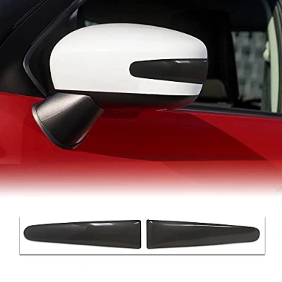 Immagine di 4R Quattroerre.it 2332 Profili Protettivi Adesivi per Specchietti Auto, Nero Metallizzato, Set da 2