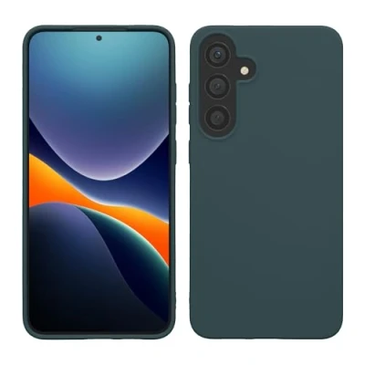 Immagine di kwmobile Custodia Compatibile con Samsung Galaxy S25 Cover Back Case per Smartphone in Silicone TPU Protezione Gommata ardesia scuro