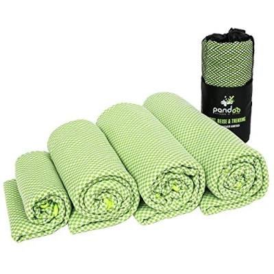 Immagine di pandoo Asciugamano da Viaggio in bambù, Ultraleggero, Estremamente Assorbente e ad Asciugatura Rapida, Migliore della Tradizionale Microfibra, per Sport, Viaggi, Trekking Bagno