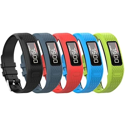 Immagine di Tyogeephy Cinturino per Garmin Vivofit 1 / Vivofit2, Morbido Silicone Sostituzione 2 Activity Tracker, Piccolo, Grande