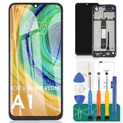 Immagine di Per Xiaomi Redmi A1 Display LCD A1+Schermo di Ricambio A2 Touch Screen A2+Digitizer Assembly Kit Riparazione Con Telaio (Nero)