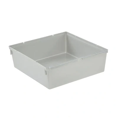 Immagine di keeeper Organizer per cassetti, Ampliabile a piacere, Plastica resistente (PP), 15 x 5 cm, Pepe, Argento