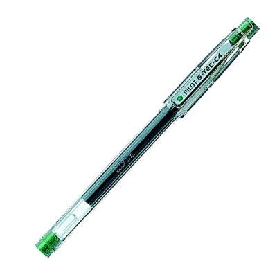 Immagine di Pilot G Tec C4 Penna a sfera con punta gel, da 0,4 mm, inchiostro verde, confezione 12