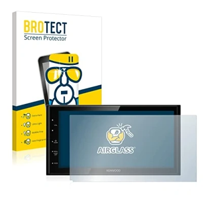 Immagine di brotect Pellicola Protettiva Vetro per Kenwood DMX5020DABS Protezione Schermo [Durezza Estrema 9H, Chiaro]