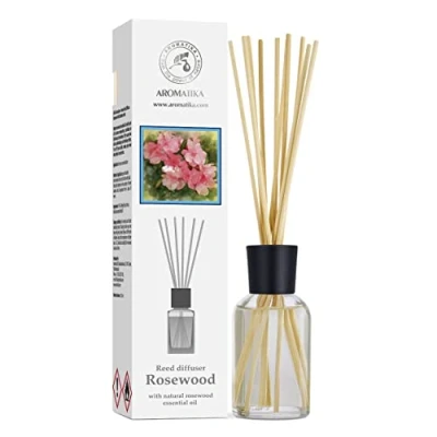 Immagine di Diffusore di Fragranza con Bastoncini Palissandro 100ml Olio Essenziale Profumati Profumatori Ambiente Aroma Rose wood Aromi