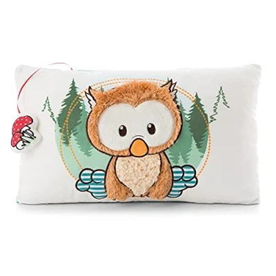 Immagine di NICI Cuscino Coccoloso col Gufetto Owlino Soffice Guanciale The Owlsons per Bambine, Bambini e Neonati Cuscini Rettangolari di Peluche, 43 x 25 cm