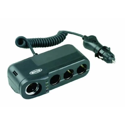 Immagine di Ring Automotive RMS4 Presa Accendisigari Quadrupla con Tester