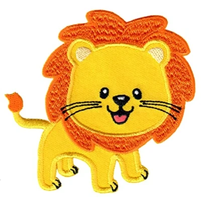 Immagine di PatchMommy Toppa Termoadesiva Leone Patch Ricamate per Ferro da Stiro o Cucire Toppe Adesive Vestiti, Applicazioni Tessuti Bambini