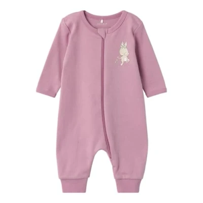 Immagine di Name it Nbfnightsuit ZIP Rabbit Pigiama per bambini, Taglia: 104, Orchid haze