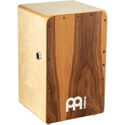 Immagine di Meinl Percussion Snarecraft Professional Cajon Con Switch Snare (On / Off) Superficie di Suono Noce (SCP100WN)