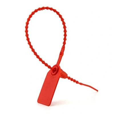 Immagine di QWORK® 100 Pezzi Sigilli di Sicurezza in Plastica, Fascette per Segnare Scarpe, Vestiti, Bagagli (Rosso)