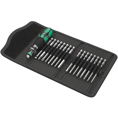 Immagine di Wera Kraftform Kompakt 60 05051042001 Kit inserti 17 parti Taglio, Croce Phillips, Pozidriv, TORX BO, Quadrato interno, Brugola interna