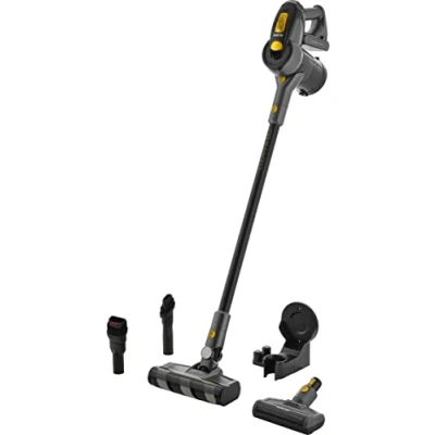 Immagine di Sencor Aspirapolvere Senza Fili, 3 in 1, autonomia di 50 minuti, velocità regolabile, 360, Potente motore BDLC digitale da 400 watt, Filtro ciclonico, kit Cat&amp;Dog e accessori completi 8725GD.