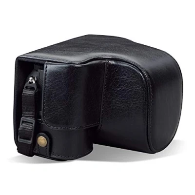 Immagine di MegaGear MG1952 Ever Ready Custodia in vera pelle compatibile con Sony Alpha 7C, colore: Nero