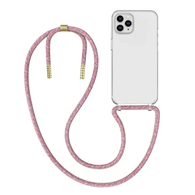Immagine di MyGadget Cover per iPhone 11 Pro Max Custodia con Corda Case Cordino Trasparente Antiurto Laccio Tracolla Practical Stylish Colorato