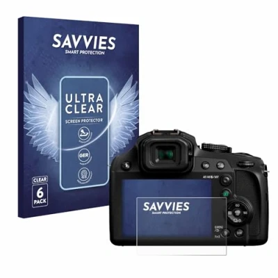 Immagine di savvies (6 Pezzi Pellicola Protettiva per Panasonic Lumix DC FZ82 / FZ82D Protezione Schermo Trasparente