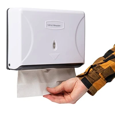Immagine di Mind Reader Paper Towel Holder Storage, Acciaio Inox, Bianco