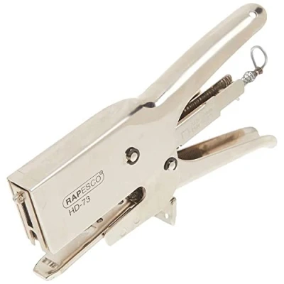 Immagine di Rapesco 1169 Cucitrice a Pinza per Alti Spessori HD 73, Utilizza Punti Tipo 73/6 12 mm, Cromata