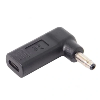 Immagine di CY USB 3.1 Tipo C a DC 4,8 x 1,7 mm Adattatore Emulatore Trigger 90 Gradi Angolato Nero Connettore