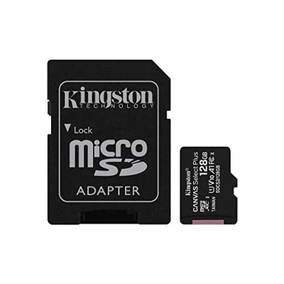 Immagine di Kingston 128 GB micSDXC Canvas Select Plus 100R A1 C10 Card+ADP (SDCS2/128GBCR)