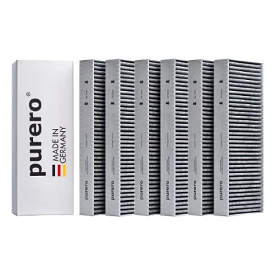 Immagine di purero Set di filtri ai carboni attivi (set da 3 x 2) adatto per Bora BASIC BAKFS filtro Made in Germany