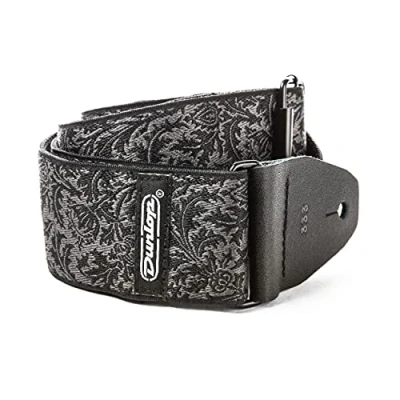 Immagine di Dunlop D6714 Tracolla per chitarra, motivo jacquard, colore: Nero