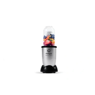 Immagine di Magic Bullet Mini di nutribullet, Frullatore Elettrico, Piccolo, Confezione Base da 3 Pezzi, Potenza 200 Watt, Grigio, MBR03