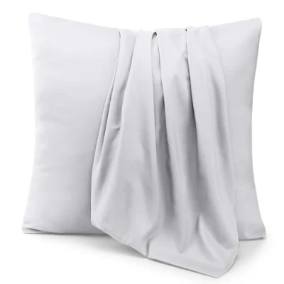 Immagine di Utopia Bedding Federe Set Di 2 65 x Cm Copricuscino In Poliestere Morbida Spazzolata Microfibra Con Chiusura A Busta Bianco