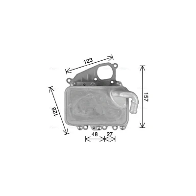 Immagine di PRASCO AI3405H Radiatore Olio con filtro AUDI: A6 C7 Avant, A4 B8 A7 Sportback, VOLKSWAGEN: Touareg II