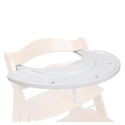 Immagine di hauck Vassoio Seggiolone Play Tray Adatto per Pappa Alpha+/Beta+, Certificato GRS, Sistema a Clic, Accessori Gioco Separati Bianco