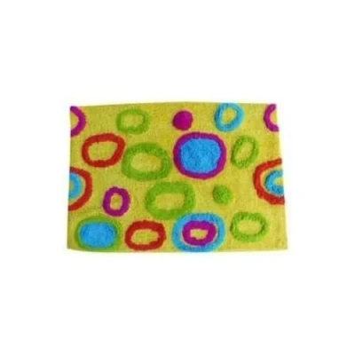 Immagine di MSV 140518 Moquette, Cotone, Rotondo, di Colore Giallo, 60 x 40 0,1 cm