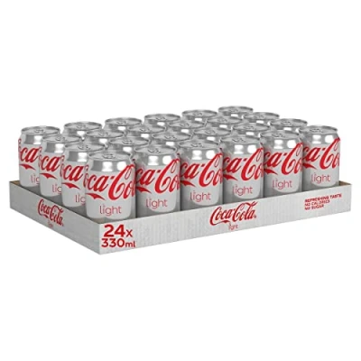 Immagine di Coca cola lata light 33 cl, pack of 24