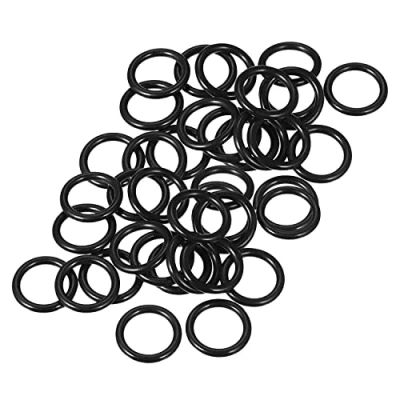 Immagine di Othmro 50 anelli O ring in gomma, rondelle nitrile, guarnizione 28 mm OD 21 ID 3,5 di larghezza, metrica Buna N per rubinetti, idraulici