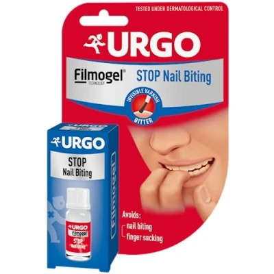 Immagine di Urgo Stop per masticare le unghie smalto trasparente e amaro masticate danneggiate succhiare il pollice a partire dai 3 anni 9 ml 40 applicazioni