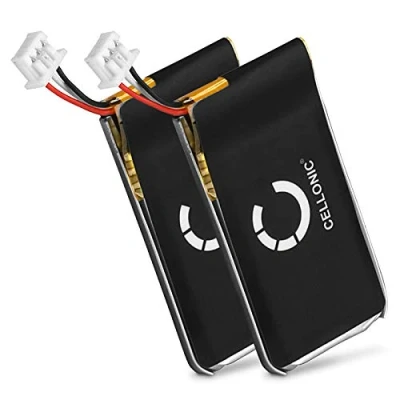 Immagine di CELLONIC 2X Batteria 504374,BATT 03 Compatibile con Sennheiser D10, DW Office, PRO 1, 2, 30, MB 1 Ricambio per Auricolari Cuffie Headset 180mAh Bluetooth