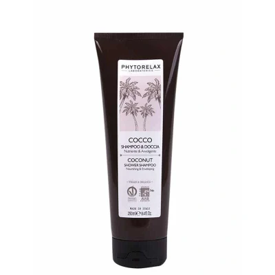 Immagine di Phytorelax Vegan &amp; Organic Coconut Nourishing Enveloping Shower Shampoo Docciaschiuma, Taglia: 250 ml,