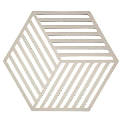 Immagine di Zone Denmark Trivet Hexagon Warm Grey 16 x 14 cm