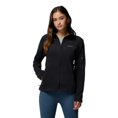 Immagine di Columbia Fast Trek Jacket, Giacca In Pile Con Cerniera Intera Donna, Black, Taglia XXL