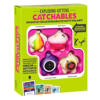 Immagine di Asmodee Exploding Kittens: Catchables, Gioco da Tavolo, 8+ Anni, 1+ Giocatori, Edizione in Italiano