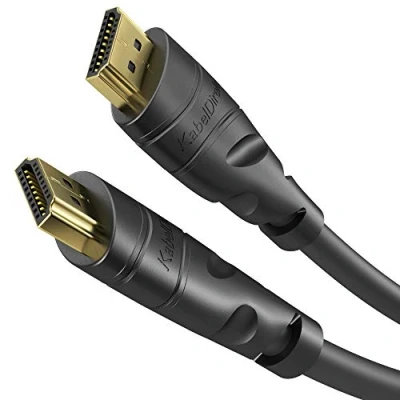 Immagine di KabelDirekt 2m Cavo HDMI 4K, compatibile con (HDMI 2.0a/b, 2.0, 1.4a, 4K Ultra HD, 3D, Full HD 1080p, HDR, ARC, High Speed Ethernet, PS5, XBOX, HDTV) nero