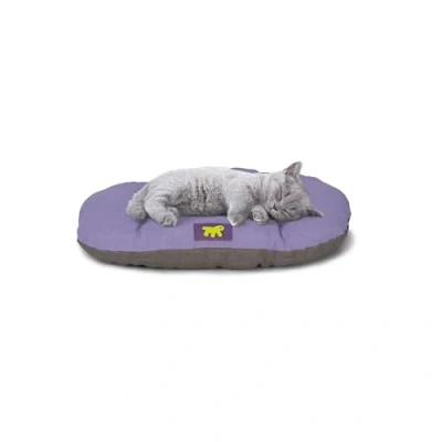 Immagine di Ferplast Cuccia Cane Relax, Cuscino per cani di piccole dimensioni, Gatto, Tappetino cucce e auto Lavabile in Cotone con Soffice Imbottitura, 43 x 30 cm. Lilla