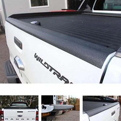 Immagine di JHCHAN Copertura portellone Protezione del davanzale carico per Ford Ranger 2012 2022 T6 T7 T8 Wildtrak Raptor XL XLT Limited Tremor Platinum MK1 MK2 MK3 paraurti Nero opaco