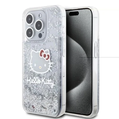 Immagine di CG MOBILE Hello Kitty HKHCP15LLIKHET Custodia rigida per iPhone 15 Pro 6,1&quot;, colore: Argento