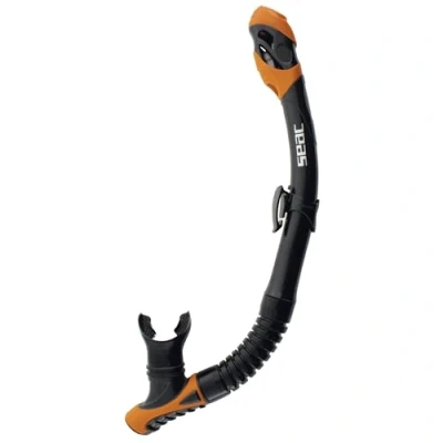 Immagine di SEAC Reverse Dry, Snorkel con Sistema Dry Top e Valvola di Spurgo, Arancio